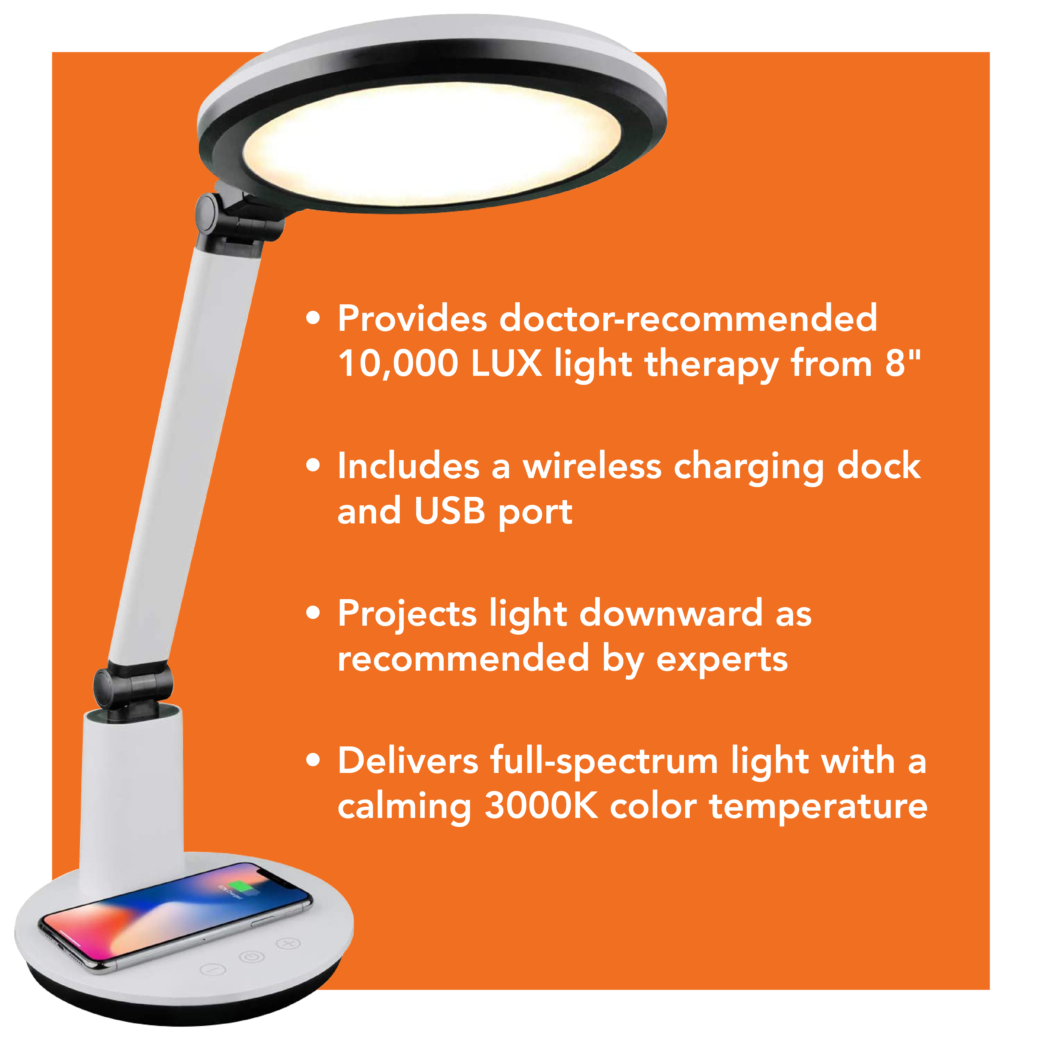TheraLite Halo Bright Light Therapy Lamp - Carex Health Brands