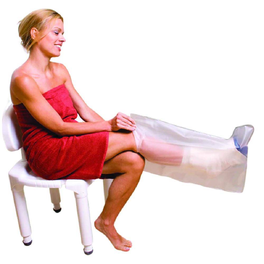 Carex E-Z Stretch Leg Cast Cover for Shower - Waterproof - Reusable