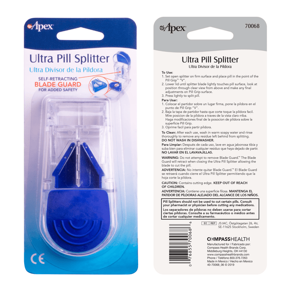 Apex Ultra Pill Splitter - Carex Health Brands