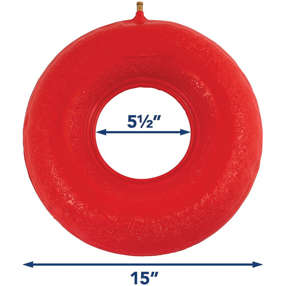 Carex Inflatable Rubber Ring - Inflatable Donut Cushion
