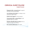 Roscoe Fiber Filled Cervical Indentation Pillow - Carex Health Brands