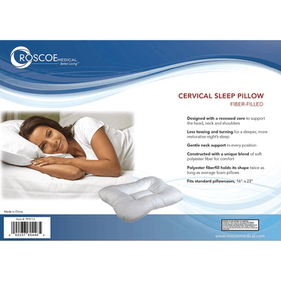 Roscoe Fiber Filled Cervical Indentation Pillow | Carex