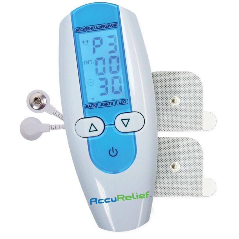 AccuRelief TENS Unit Pain Relief System - Muscle Stimulator For Pain Relief  From Back Pain, Neck Pain, And Other Body Pains - Clinical Strength OTC