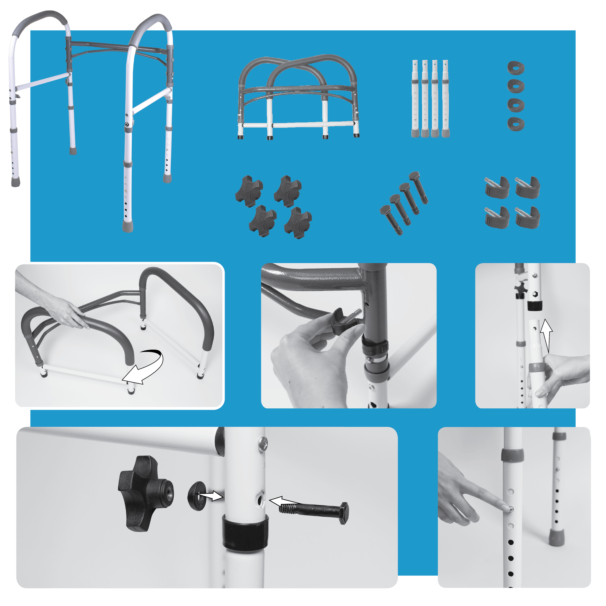 Carex Bathroom Safety Rail - Carex Health Brands