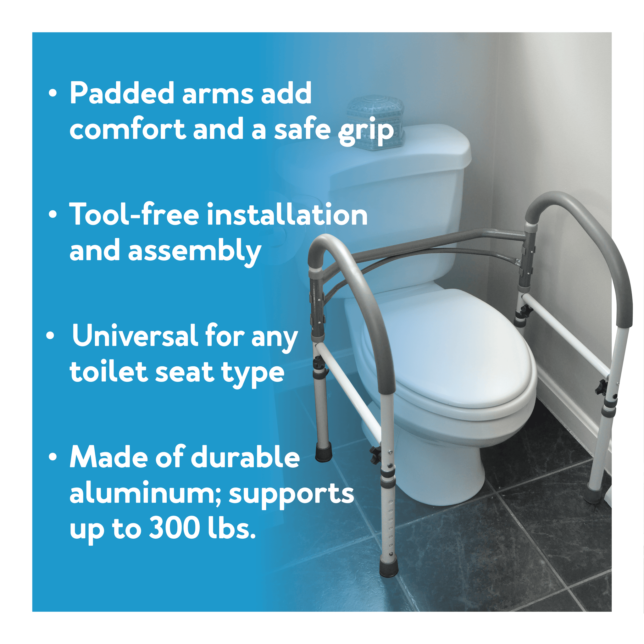 Carex Bathroom Safety Rail - Carex Health Brands