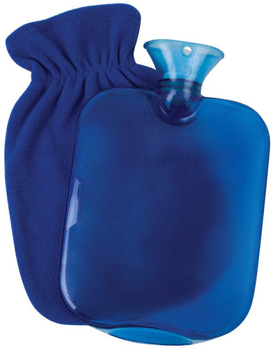 Carex Hot Water Bottle with Fleece Cover - Carex Health Brands