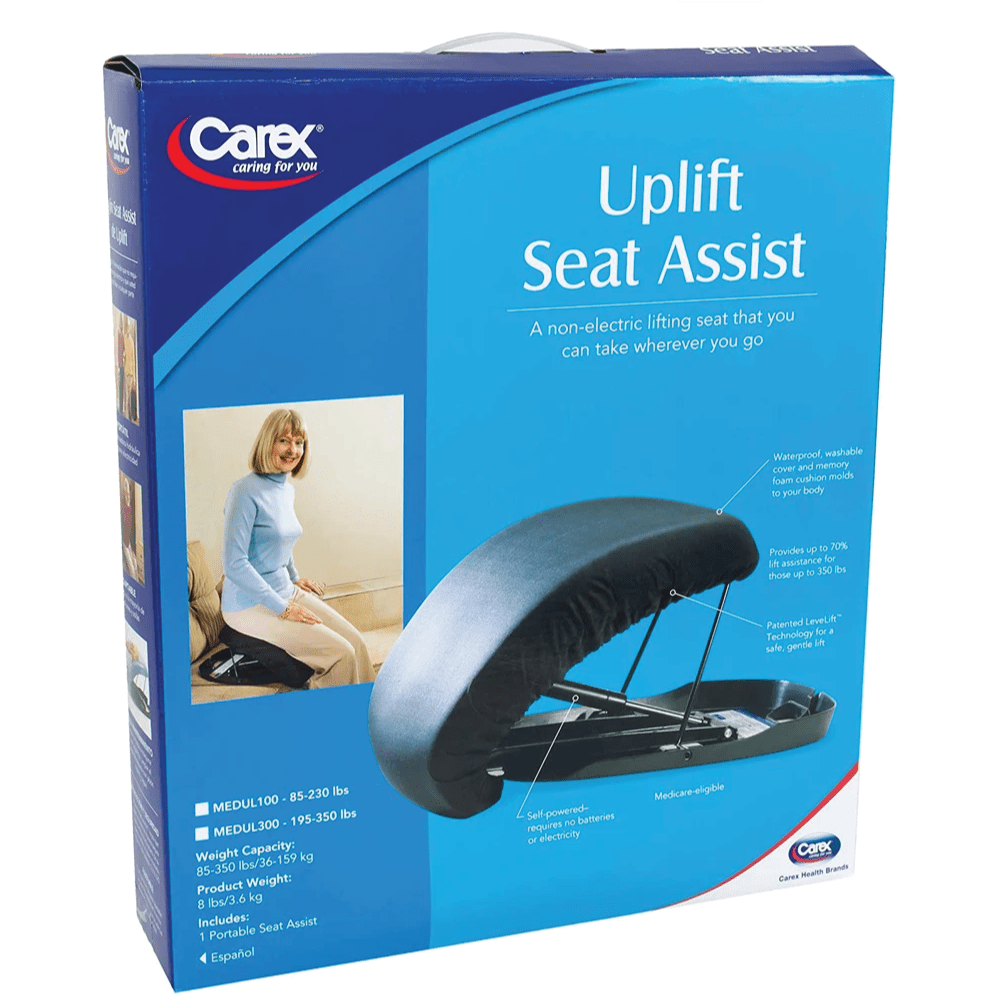  Premium Lift Assist Memory Foam Cushion by Seat Boost -  Portable Alternative to Lift Chairs, Stand Assist Handicap Mobility Help  for 70% Lift Support (Small – lifts up 95-220lbs) : Health & Household