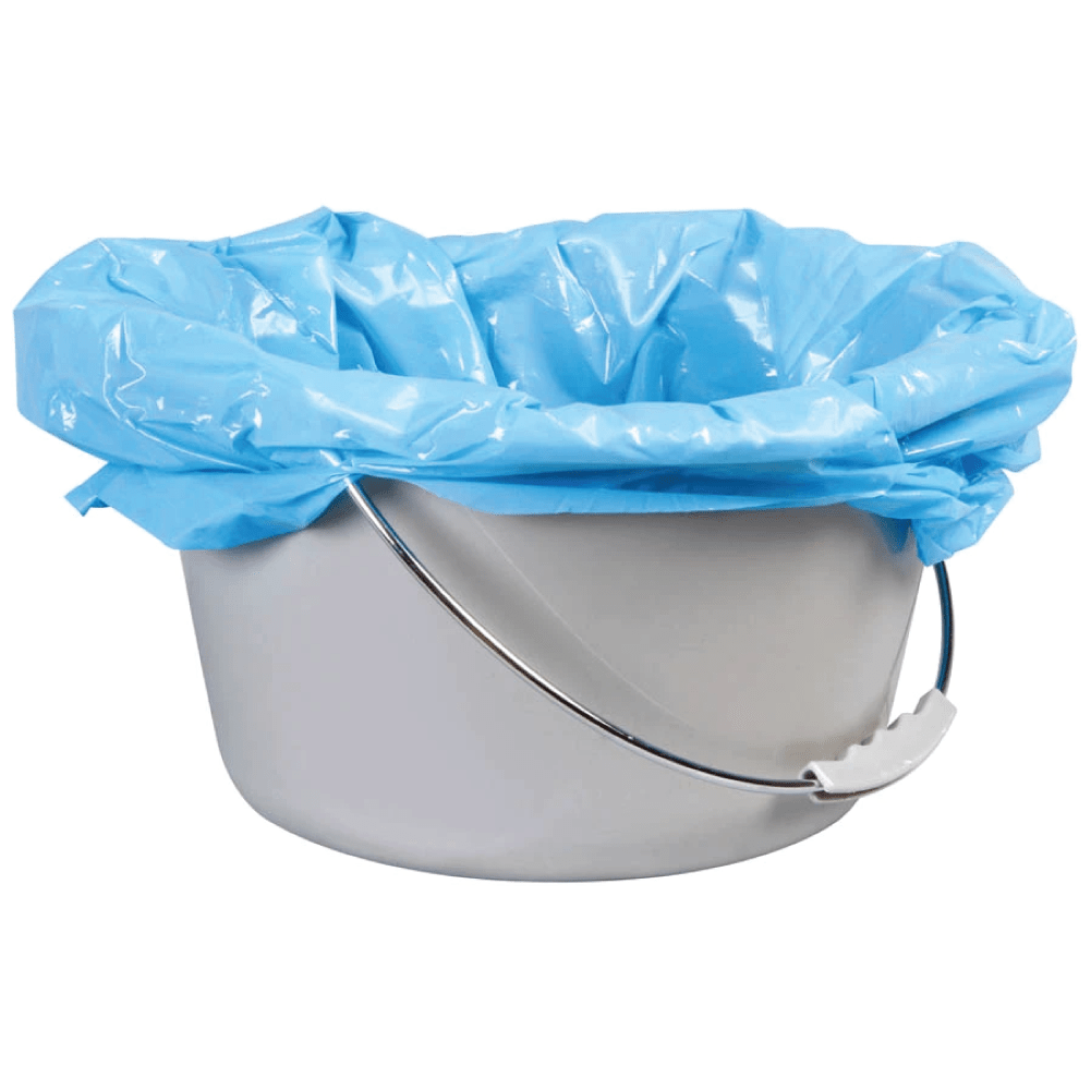 CareBag® Commode Pail Liner with Super-Absorbent Pad