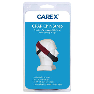 Carex Premium Extra-wide CPAP Chinstrap, Ruby Red - Carex Health Brands
