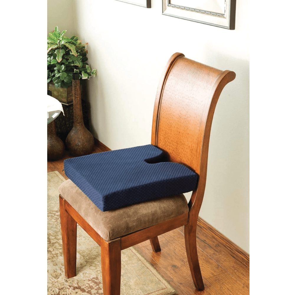 Carex Memory Foam Seat Cushion, Blue