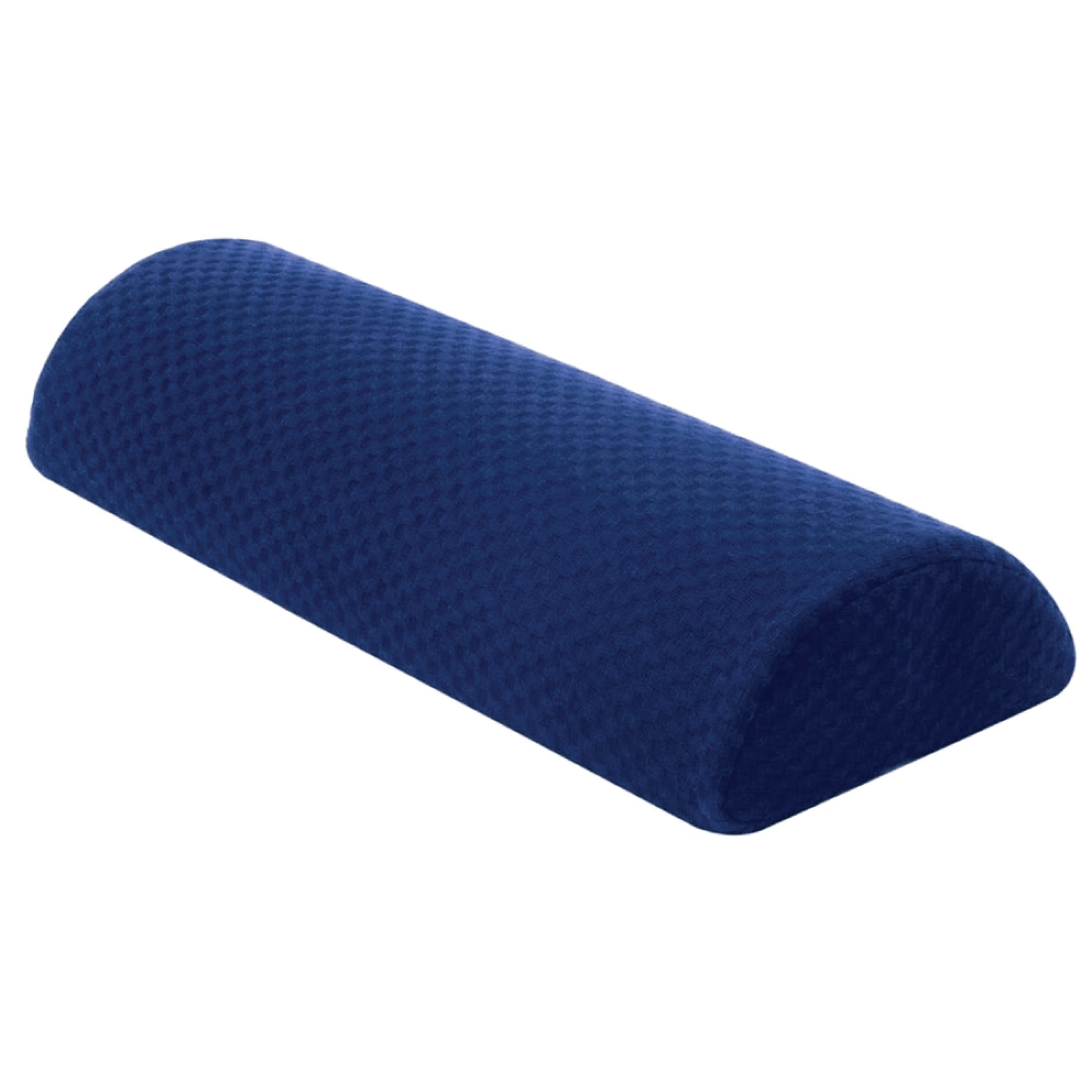 Cushie Pillows Memory Foam Neck Pillow with Removable Cover - Blue