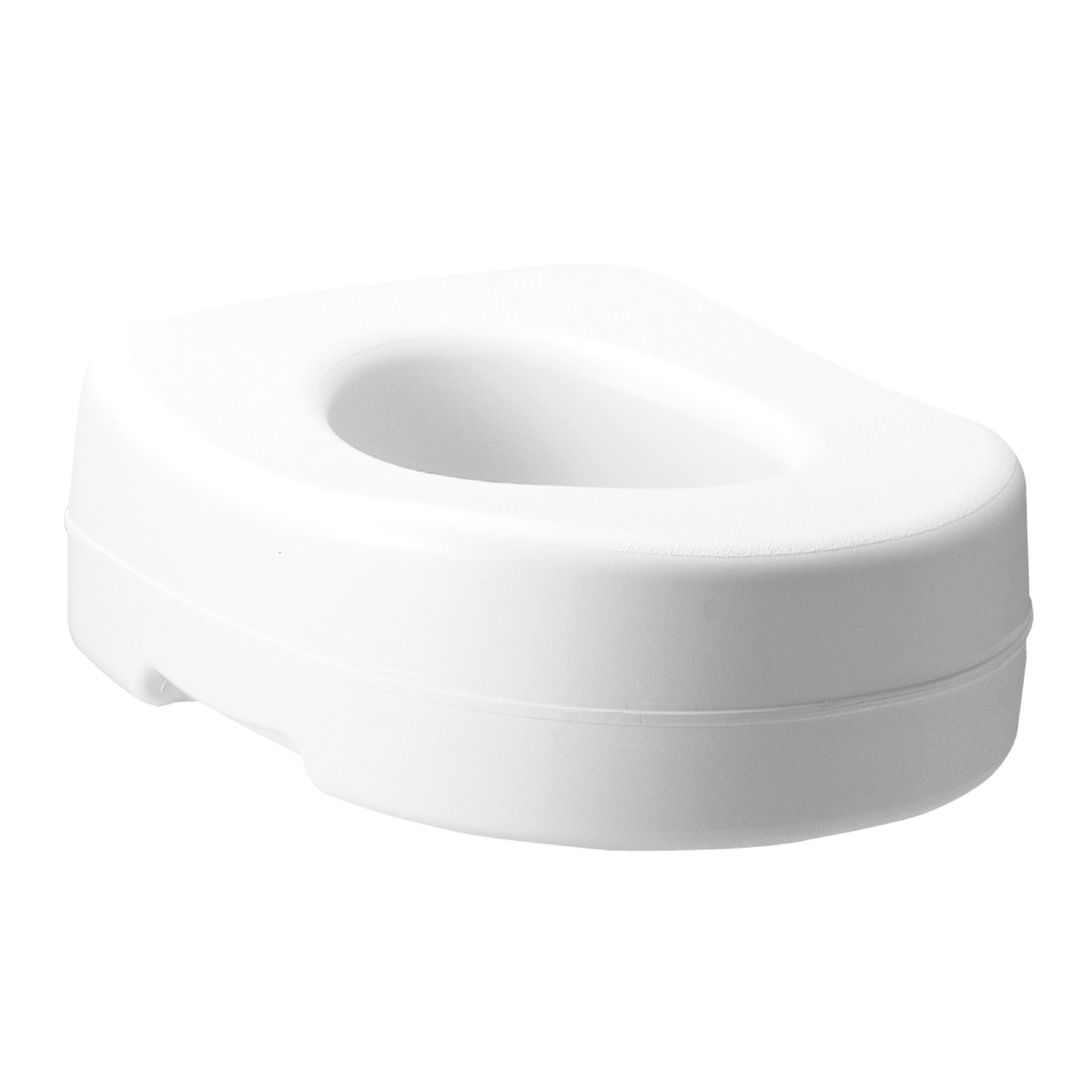 Carex Raised Toilet Seat with Rubber Pads Fits Most Toilets