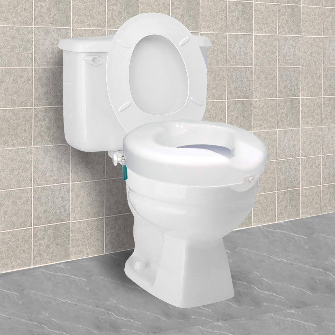 Carex Safe Lock Bariatric Raised Toilet Seat Carex Safe Lock Bariatric Raised Toilet Seat