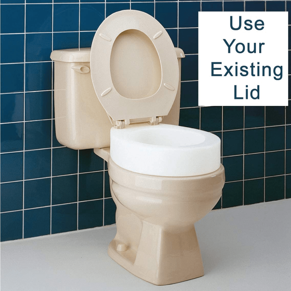Carex Toilet Seat Elevator - For Standard Sized Seats - Carex Health Brands