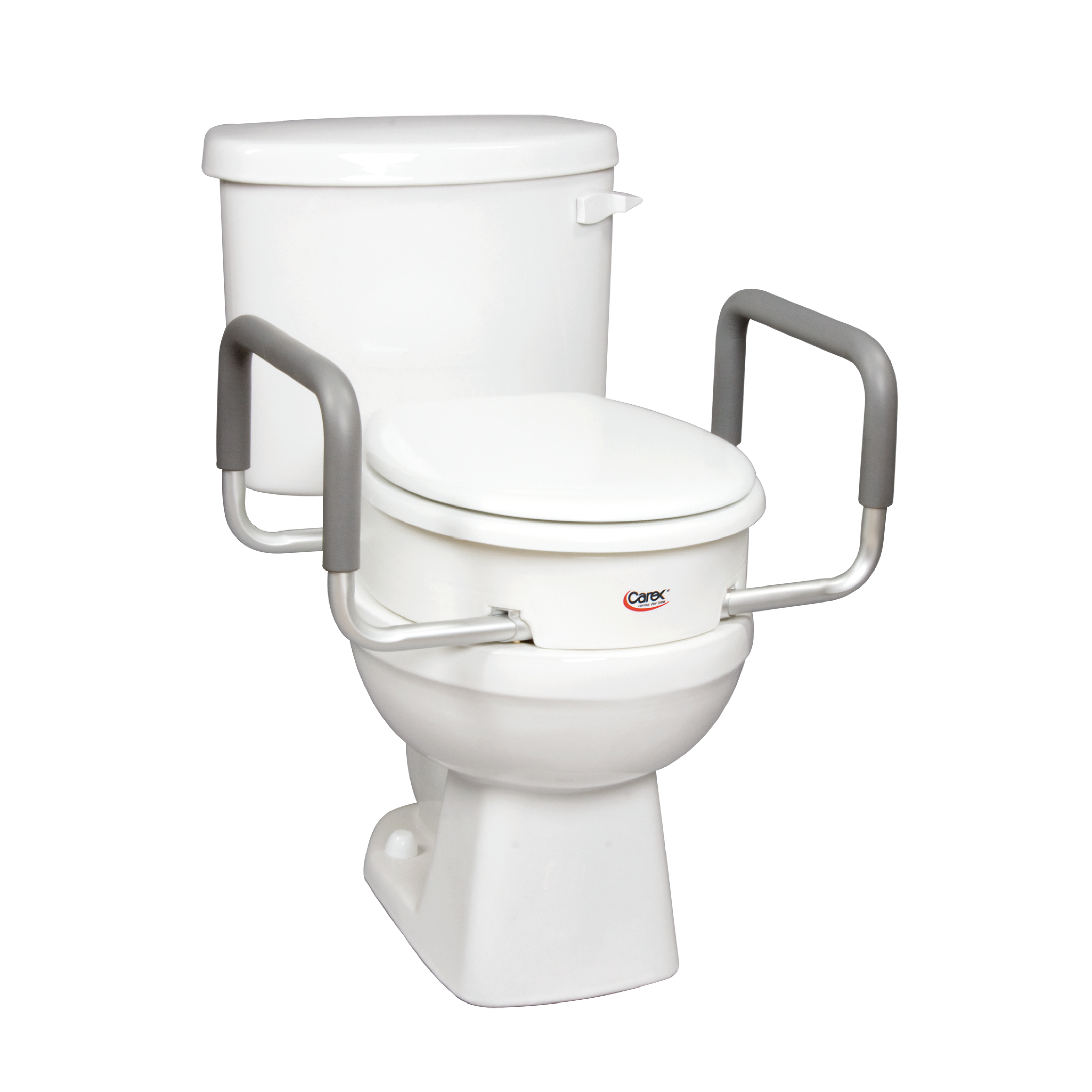 Carex Toilet Seat Elevator with Handles - For Elongated Toilets - Carex Health Brands