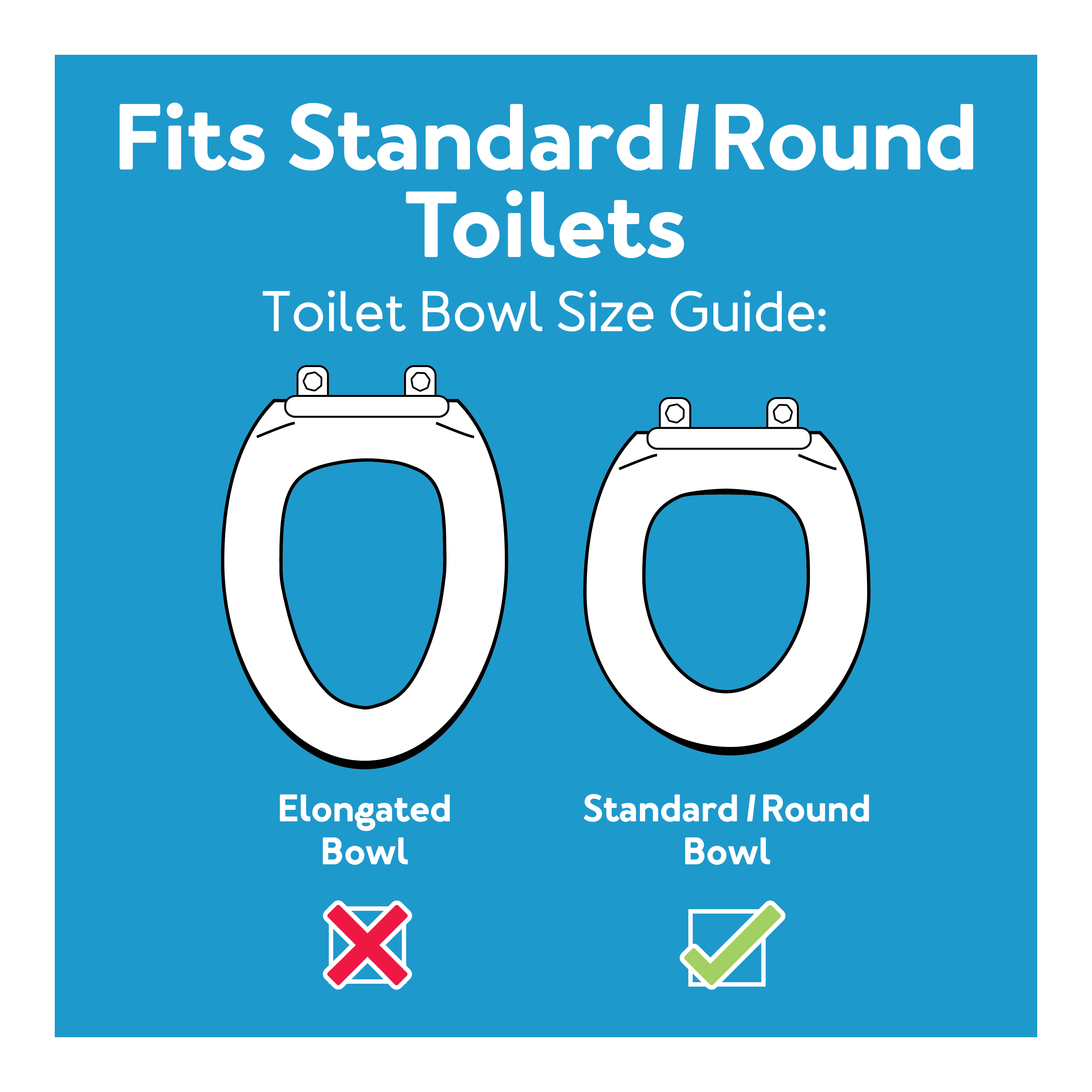 Standard best sale toilet seat