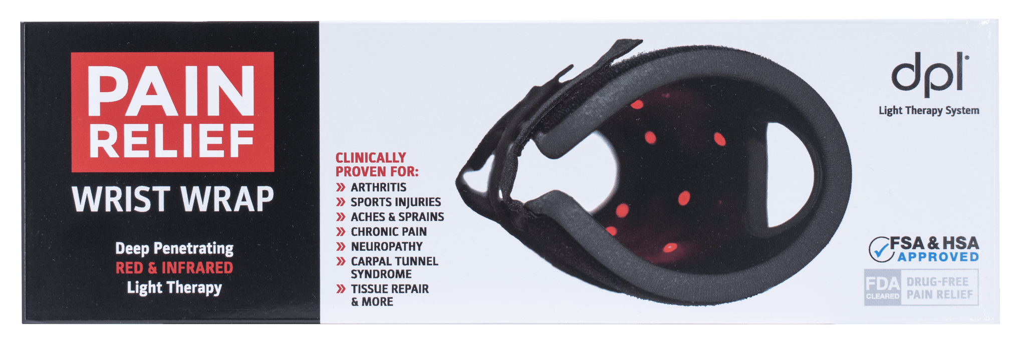 DPL Red Light Therapy Wrist Wrap - Carex Health Brands