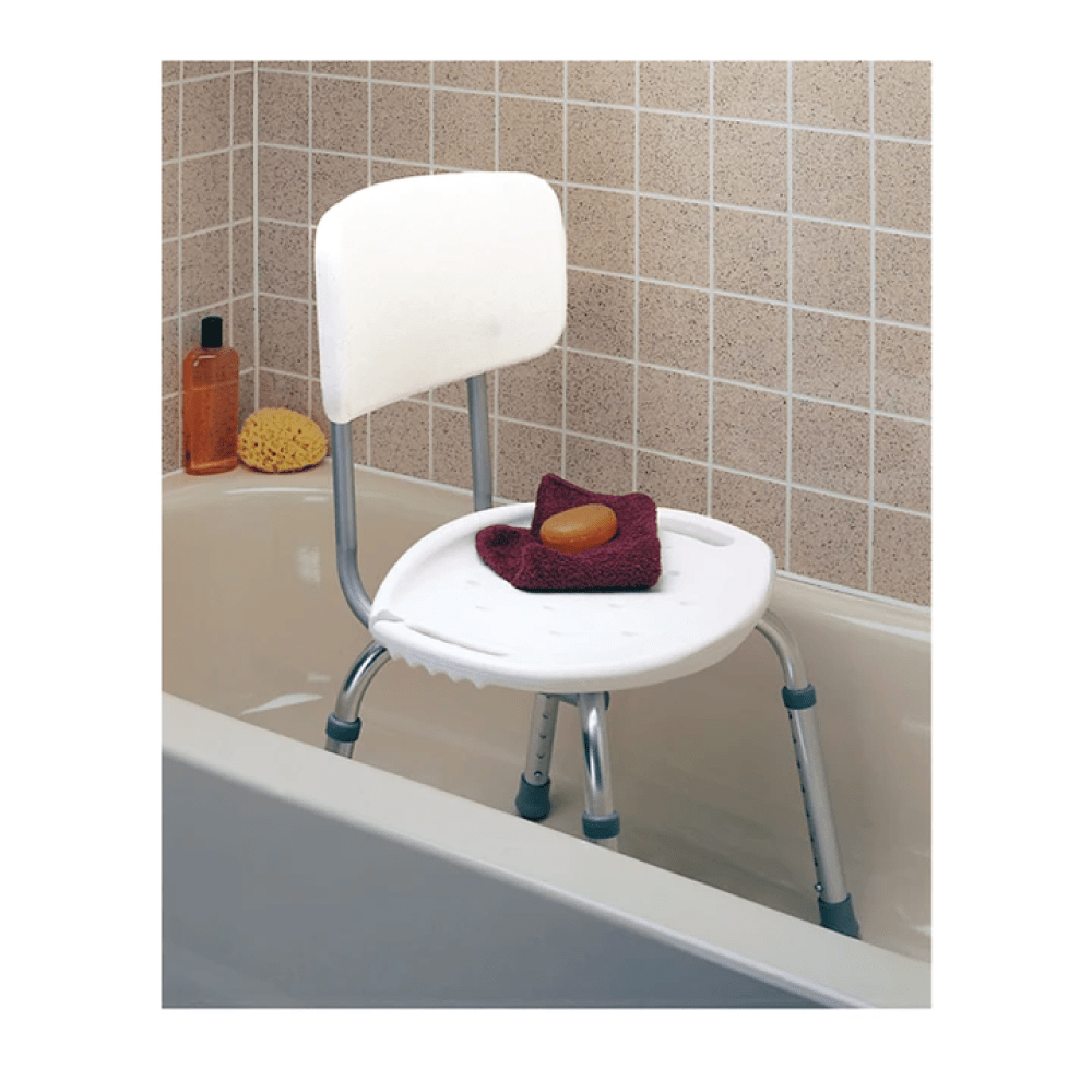 Carex Adjustable Bath & Shower Seat with Back - Carex Health Brands