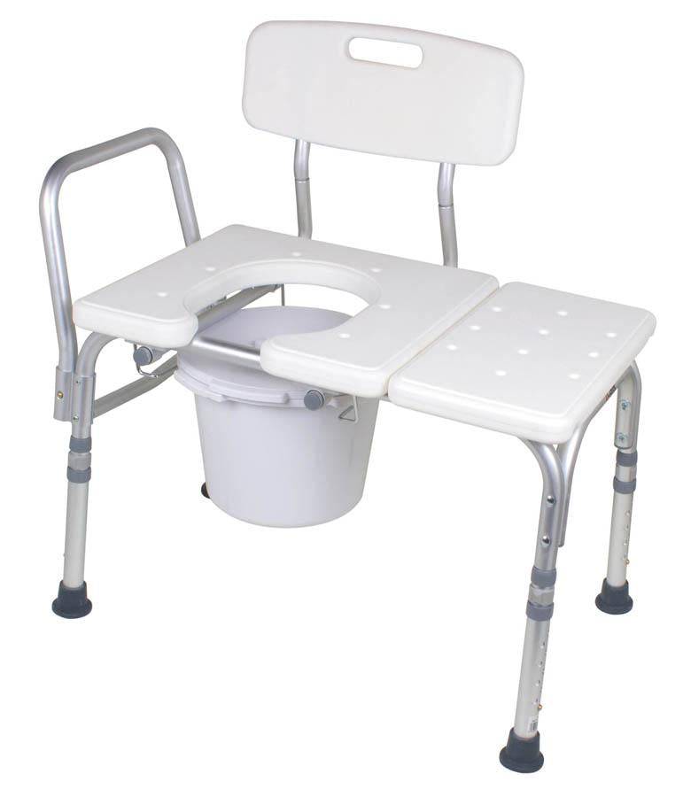 Carex Bathtub Transfer Bench With Opening & Bucket - Carex Health Brands