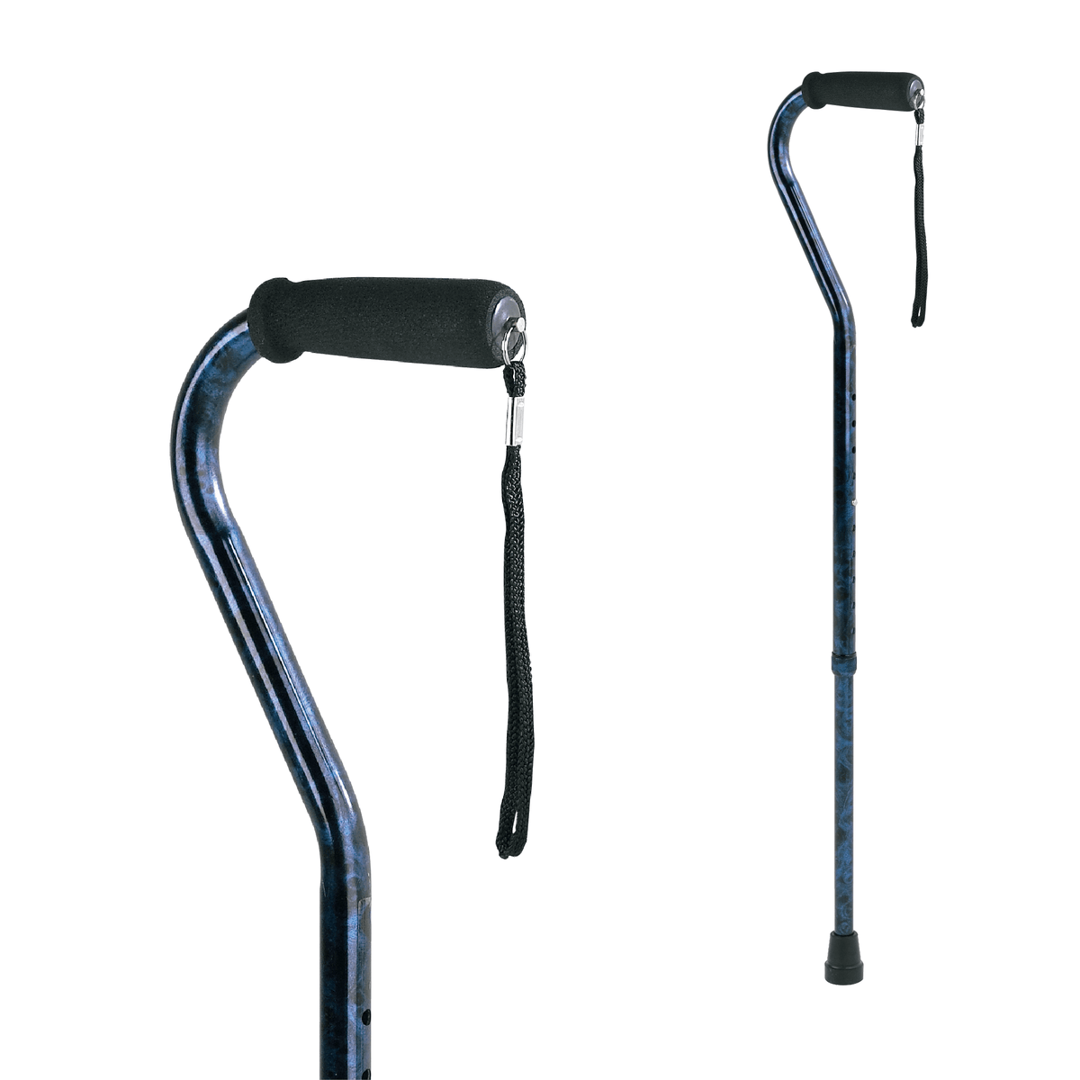 Carex Designer Offset Walking Cane - 8 Color Options