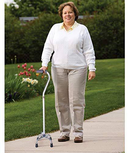 Carex Small Base Offset Quad Cane - Carex Health Brands