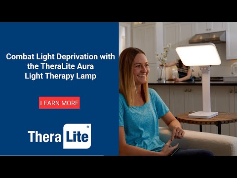 TheraLite Aura 10,000 LUX Mood & Energy Enhancing Light Therapy Lamp